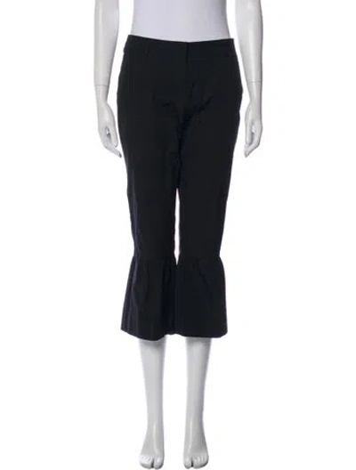 Pre-owned Dries Van Noten Straight Leg Pants In Black