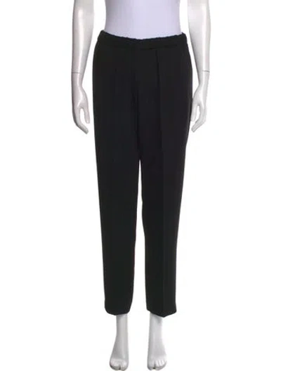 Pre-owned Dries Van Noten Straight Leg Pants In Black