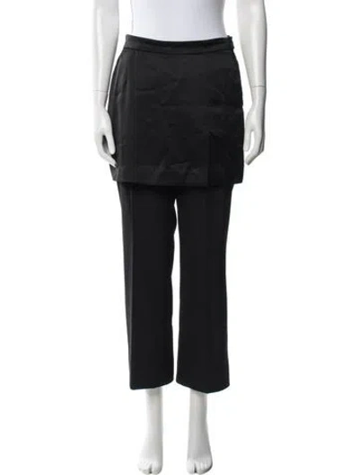 Pre-owned Dries Van Noten Straight Leg Pants In Black