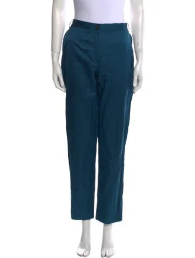Pre-owned Dries Van Noten Straight Leg Pants In Blue