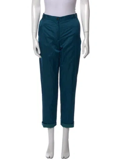 Pre-owned Dries Van Noten Straight Leg Pants In Blue