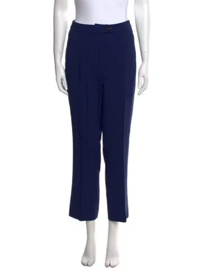 Pre-owned Dries Van Noten Straight Leg Pants In Blue