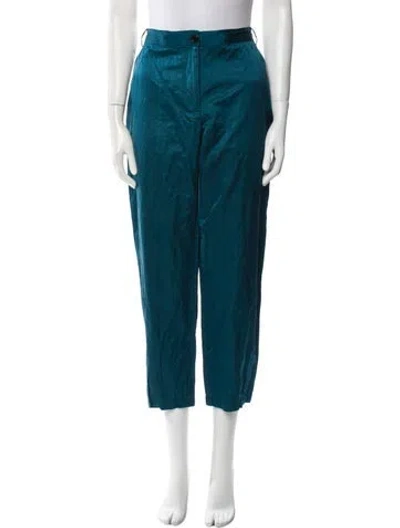 Pre-owned Dries Van Noten Straight Leg Pants In Blue