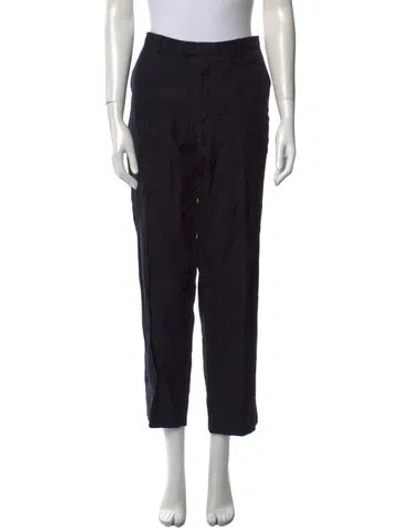 Pre-owned Dries Van Noten Straight Leg Pants In Blue