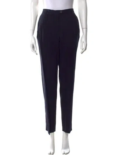 Pre-owned Dries Van Noten Straight Leg Pants In Blue