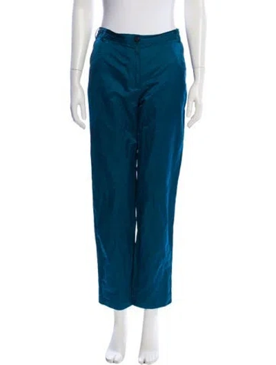 Pre-owned Dries Van Noten Straight Leg Pants In Blue