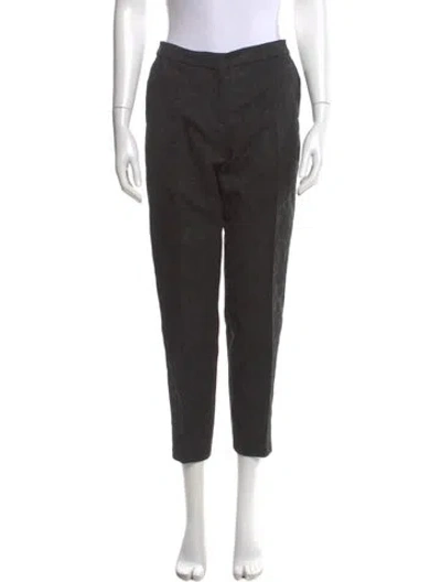 Pre-owned Dries Van Noten Straight Leg Pants In Gray