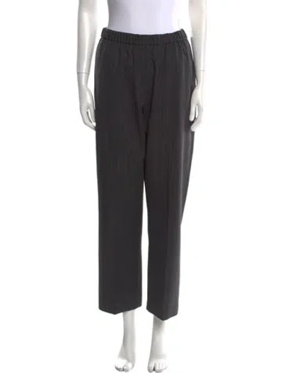 Pre-owned Dries Van Noten Straight Leg Pants In Gray