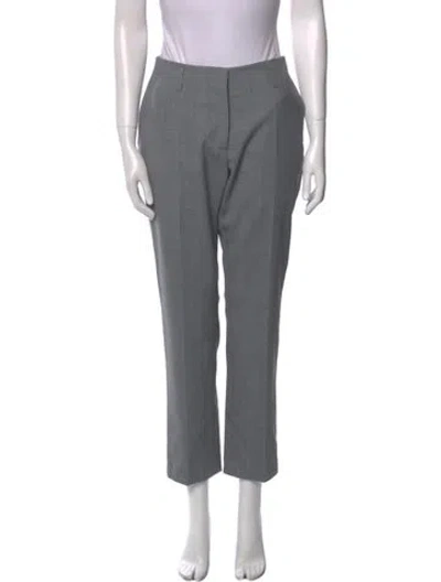 Pre-owned Dries Van Noten Straight Leg Pants In Gray