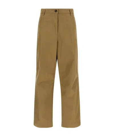 Dries Van Noten Casual Pants With Belt Loops In Green