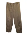 Dries Van Noten Straight Leg Pants In Beige Cotton In Beige