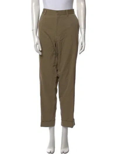 Pre-owned Dries Van Noten Straight Leg Pants In Neutral