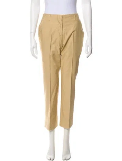 Pre-owned Dries Van Noten Straight Leg Pants In Neutral