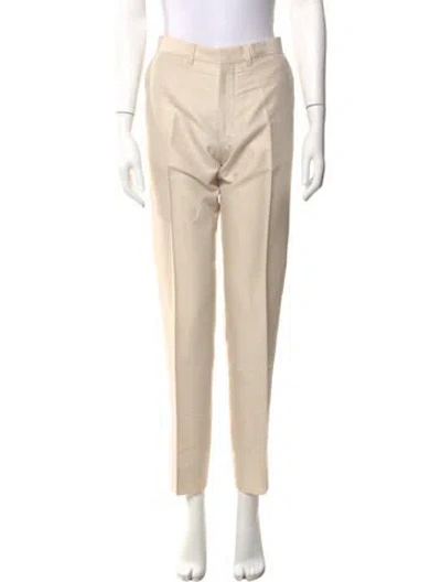 Pre-owned Dries Van Noten Straight Leg Pants In Neutral