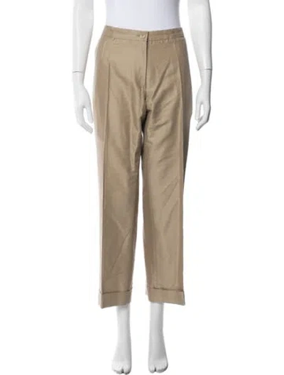 Pre-owned Dries Van Noten Straight Leg Pants In Neutral
