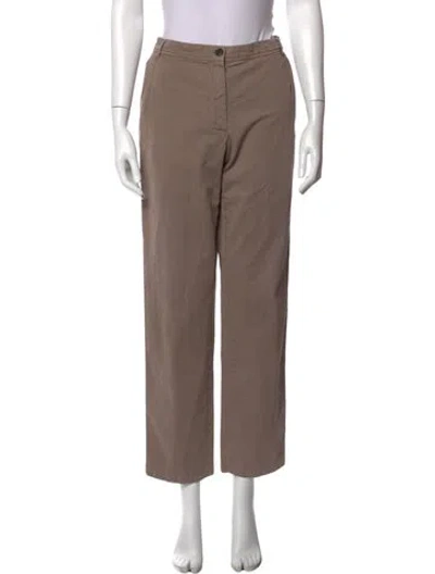 Pre-owned Dries Van Noten Straight Leg Pants In Neutrals