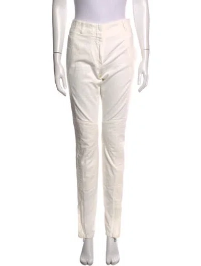 Pre-owned Dries Van Noten Straight Leg Pants In Neutrals