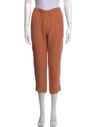 Pre-owned Dries Van Noten Straight Leg Pants In Orange