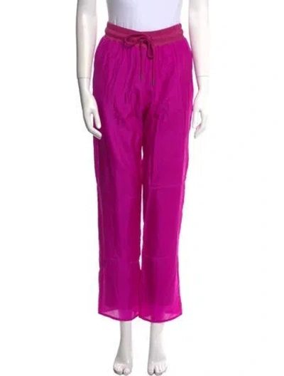 Pre-owned Dries Van Noten Straight Leg Pants In Pink