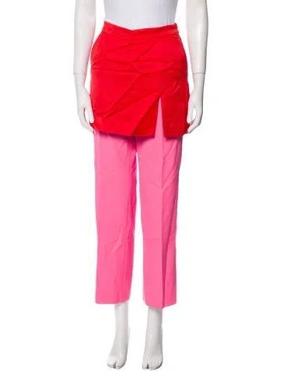 Pre-owned Dries Van Noten Straight Leg Pants In Pink