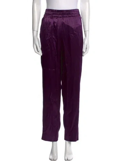 Pre-owned Dries Van Noten Straight Leg Pants In Purple