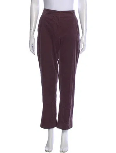 Pre-owned Dries Van Noten Straight Leg Pants In Purple
