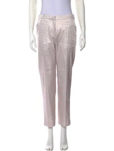 Pre-owned Dries Van Noten Straight Leg Pants In Silver