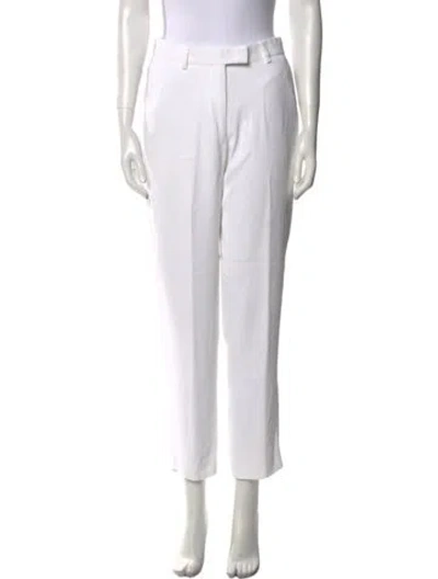 Pre-owned Dries Van Noten Straight Leg Pants In White