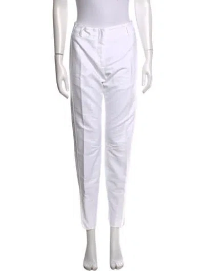 Pre-owned Dries Van Noten Straight Leg Pants In White