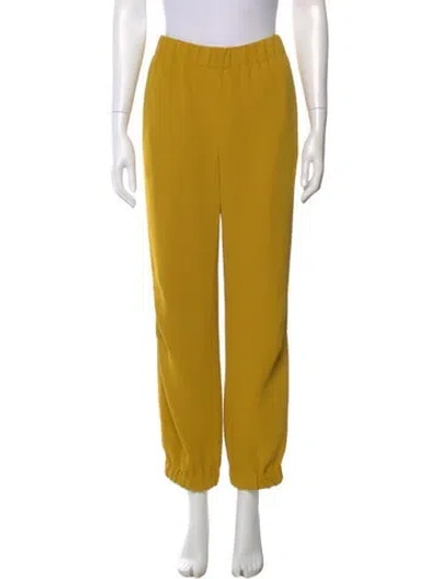 Pre-owned Dries Van Noten Straight Leg Pants In Yellow