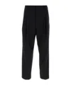 Dries Van Noten Wide Wool Blend Gabardine Pants In Black