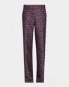 Dries Van Noten Straight-leg Slouchy Jacquard Pants In Multi