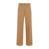 Dries Van Noten Belted Straight-leg Wool-blend Pants In Neutrals
