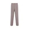 Dries Van Noten Straight-leg Trousers With Clean Front Pleat In Pink