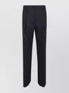 Dries Van Noten Straight Leg Trousers With Pleats And Pockets In Black