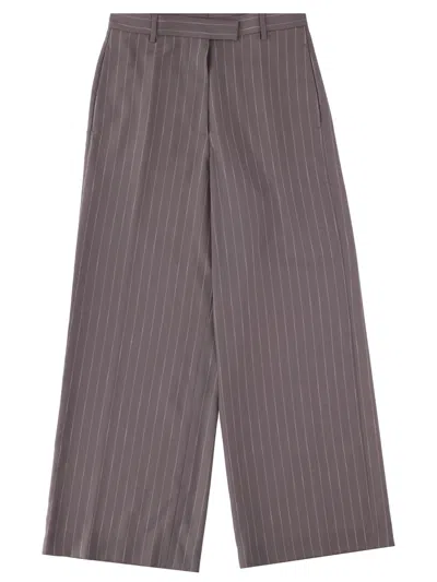 Dries Van Noten Straight Pants In Gray