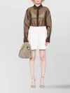 Dries Van Noten Straight Pleated Shorts Elastic Waistband