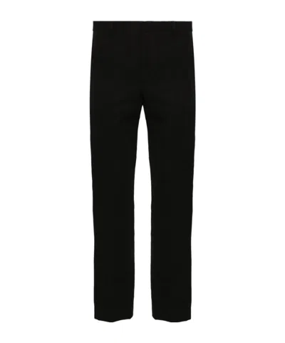 Dries Van Noten Straight Slacks In Black