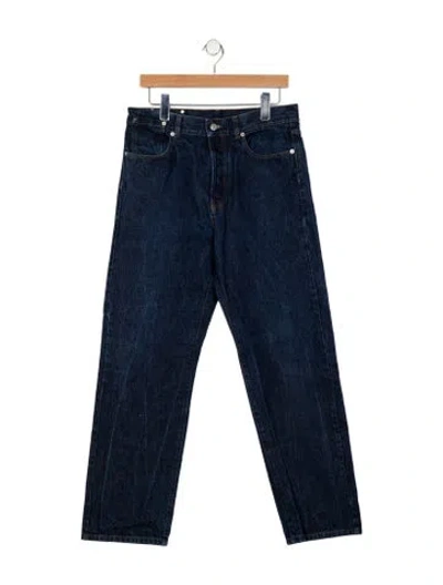 Pre-owned Dries Van Noten Straight-leg Jeans In Blue