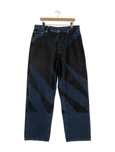 Pre-owned Dries Van Noten Straight-leg Jeans In Blue