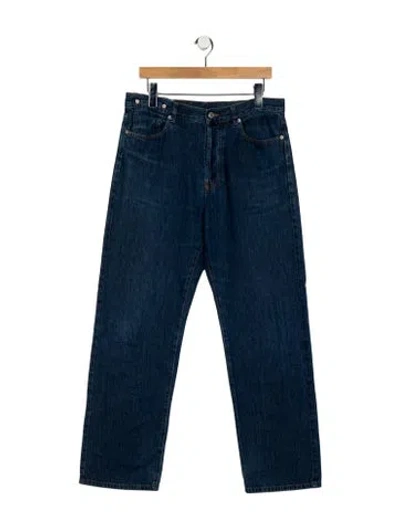 Pre-owned Dries Van Noten Straight-leg Jeans In Blue
