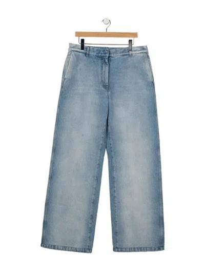 Pre-owned Dries Van Noten Straight-leg Jeans In Blue