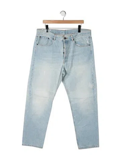 Pre-owned Dries Van Noten Straight-leg Jeans In Blue/green