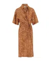 Dries Van Noten Strap-up Dress In Brown