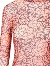 Dries Van Noten Stretch Tulle Turtleneck Knitwear Multicolor In Multicolor