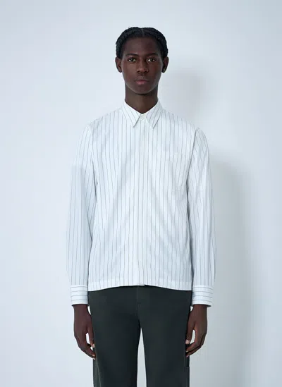 Dries Van Noten Stripe Button-down Shirt In White