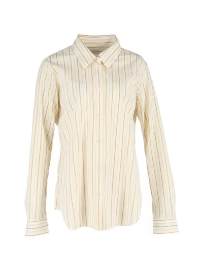 Pre-owned Dries Van Noten Striped Button-down Shirt In Neutral
