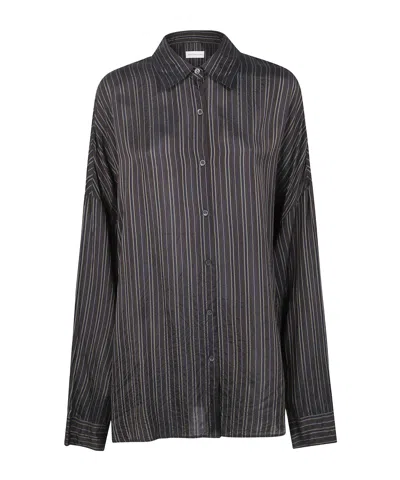 DRIES VAN NOTEN STRIPED COCOON SHIRT