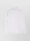 Dries Van Noten Pinstripe Button-down Shirt In Soft Viscose-cotton Blend In White
