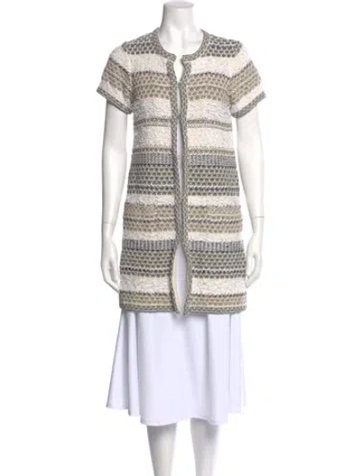 Pre-owned Dries Van Noten Striped Crew Neck Sweater In Multi